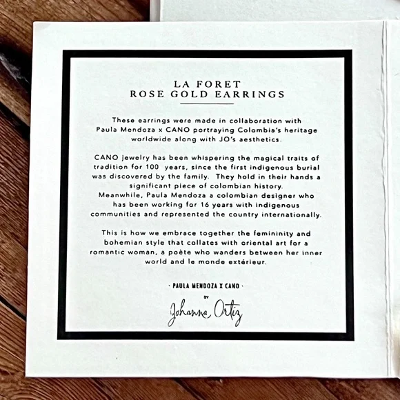 🌺🎉HP🎉🌺 NWT Johanna Ortiz La Foret Rose Gold Earrings - Picture 13 of 16